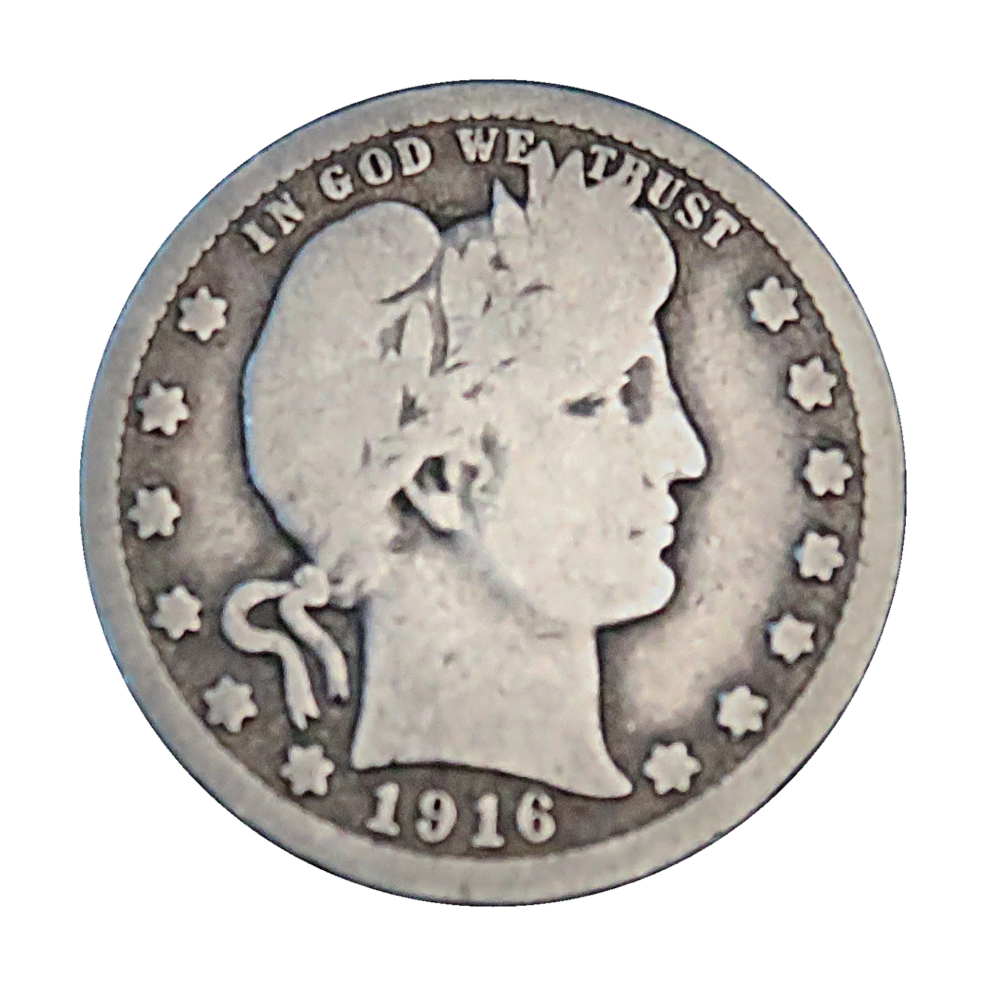 1916-D Barber Quarter