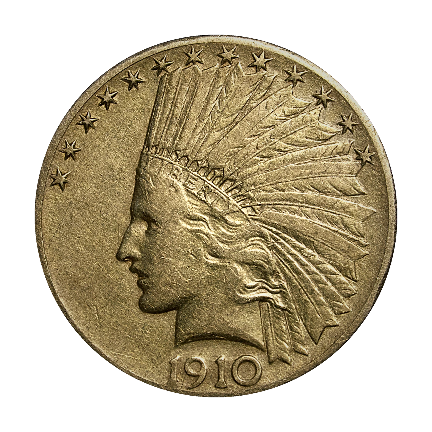 1910-D $10 Indian Head Eagle
