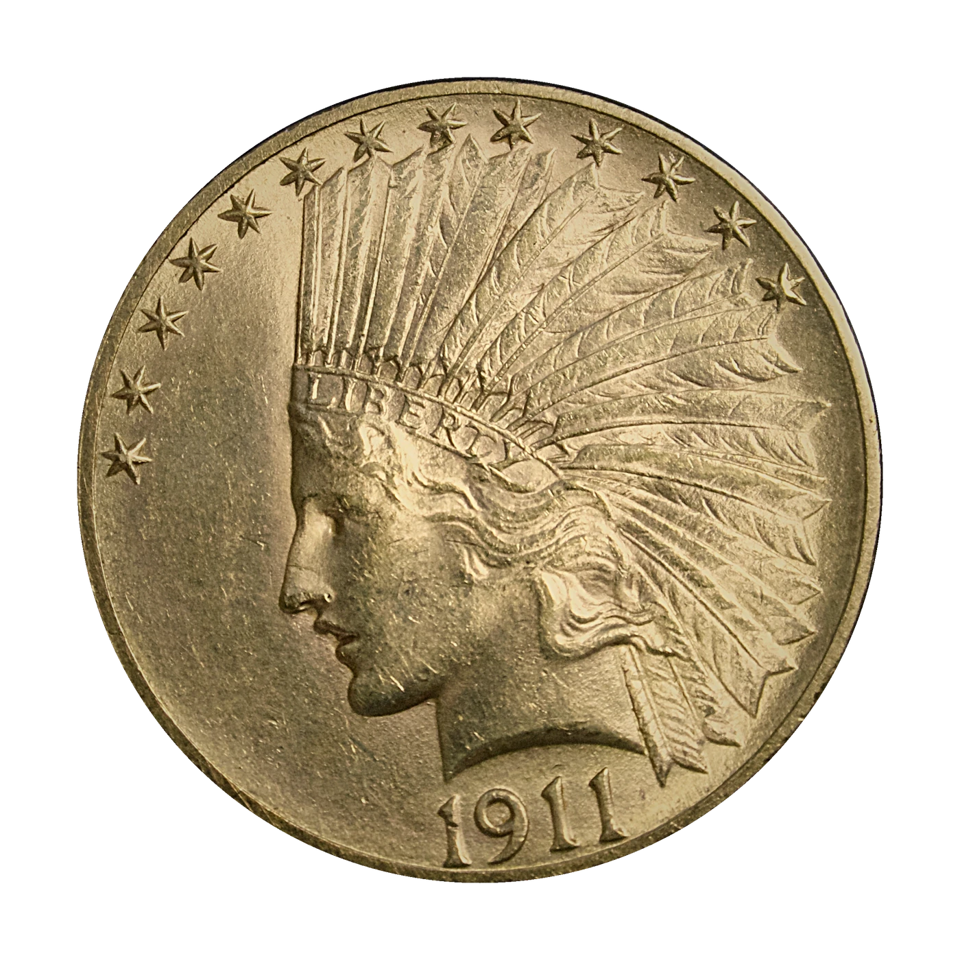 1911 $10 Indian Head Eagle