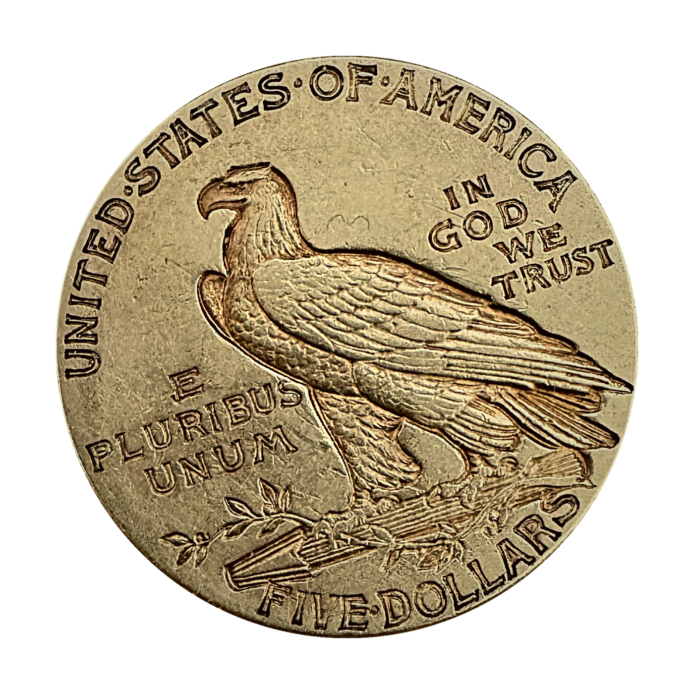 1912 $5 Indian Half Eagle (reverse)