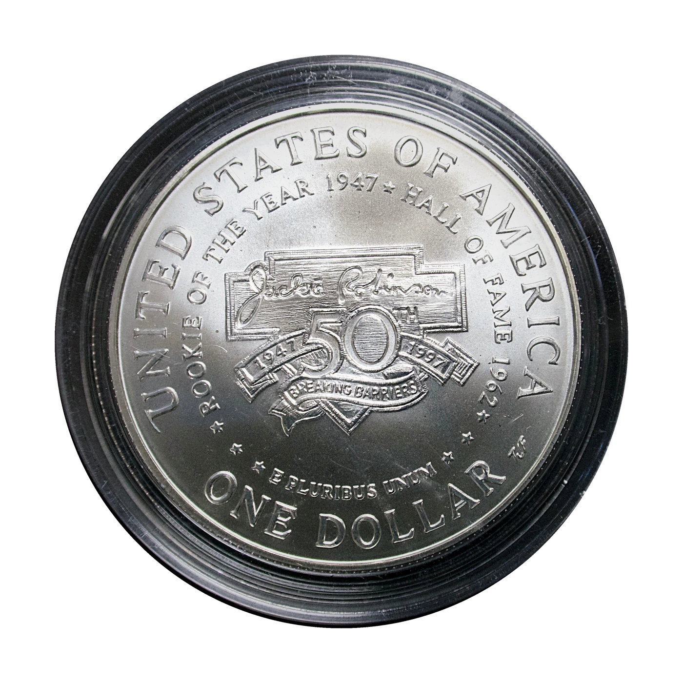 1997 Jackie Robinson Silver Dollar (reverse)