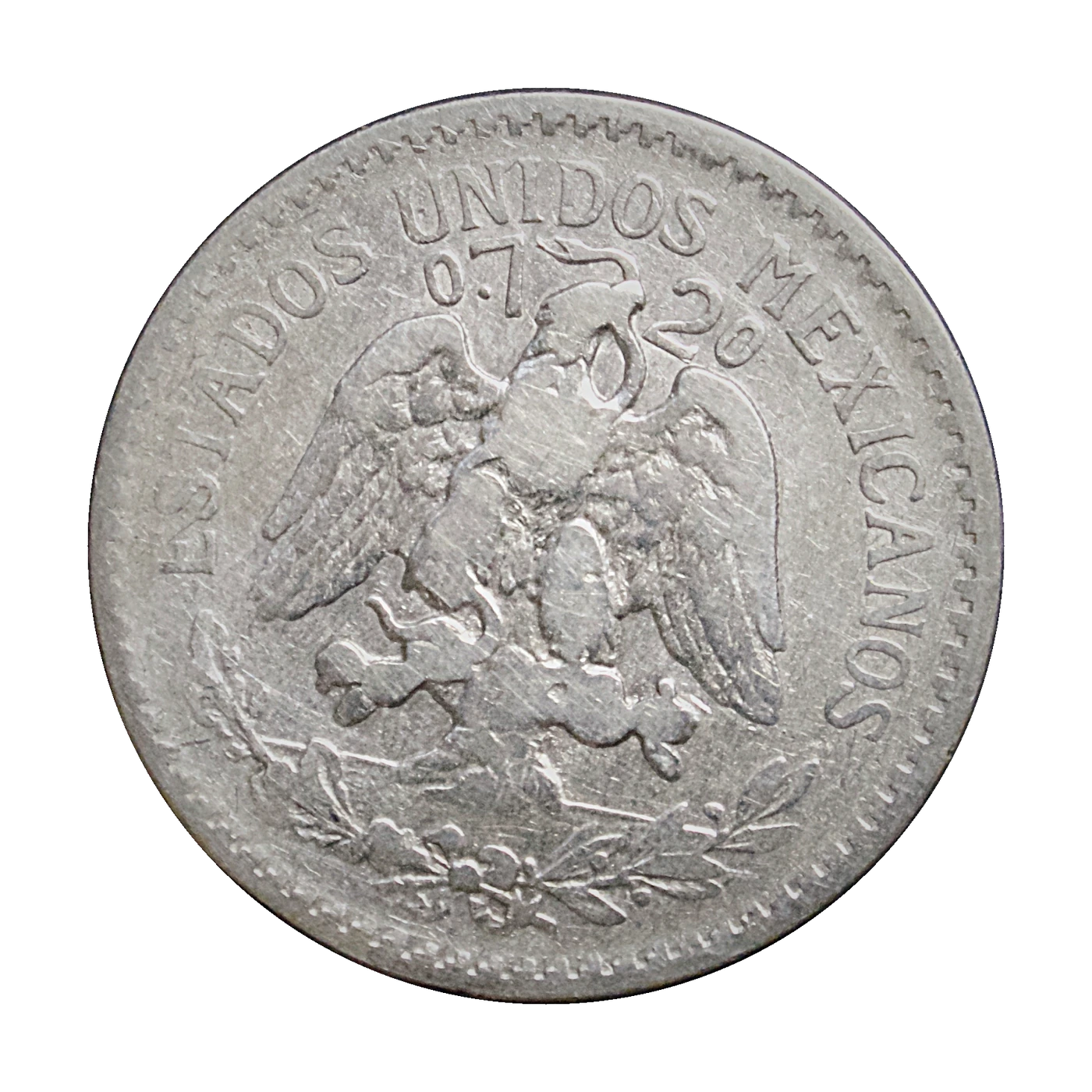 1920 Mexico 50 Centavos (reverse)