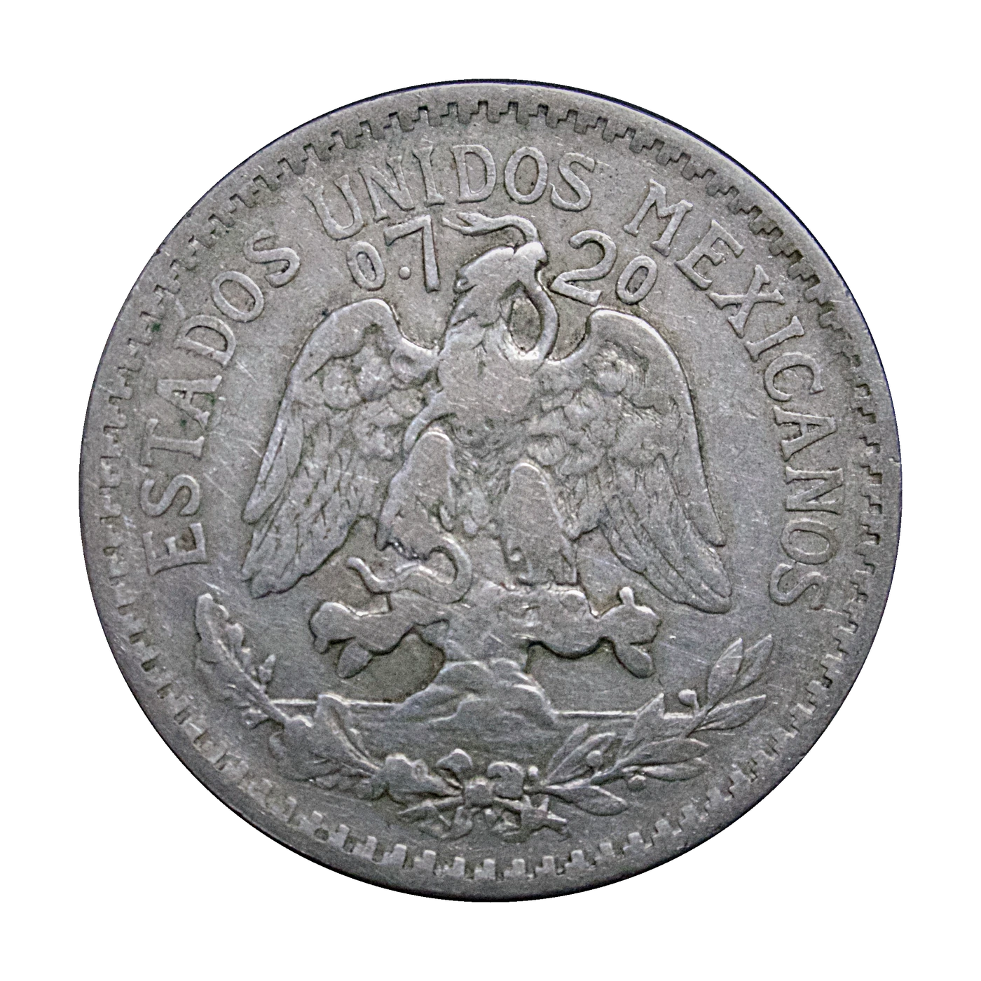 1920 Mexico 50 Centavos (reverse)