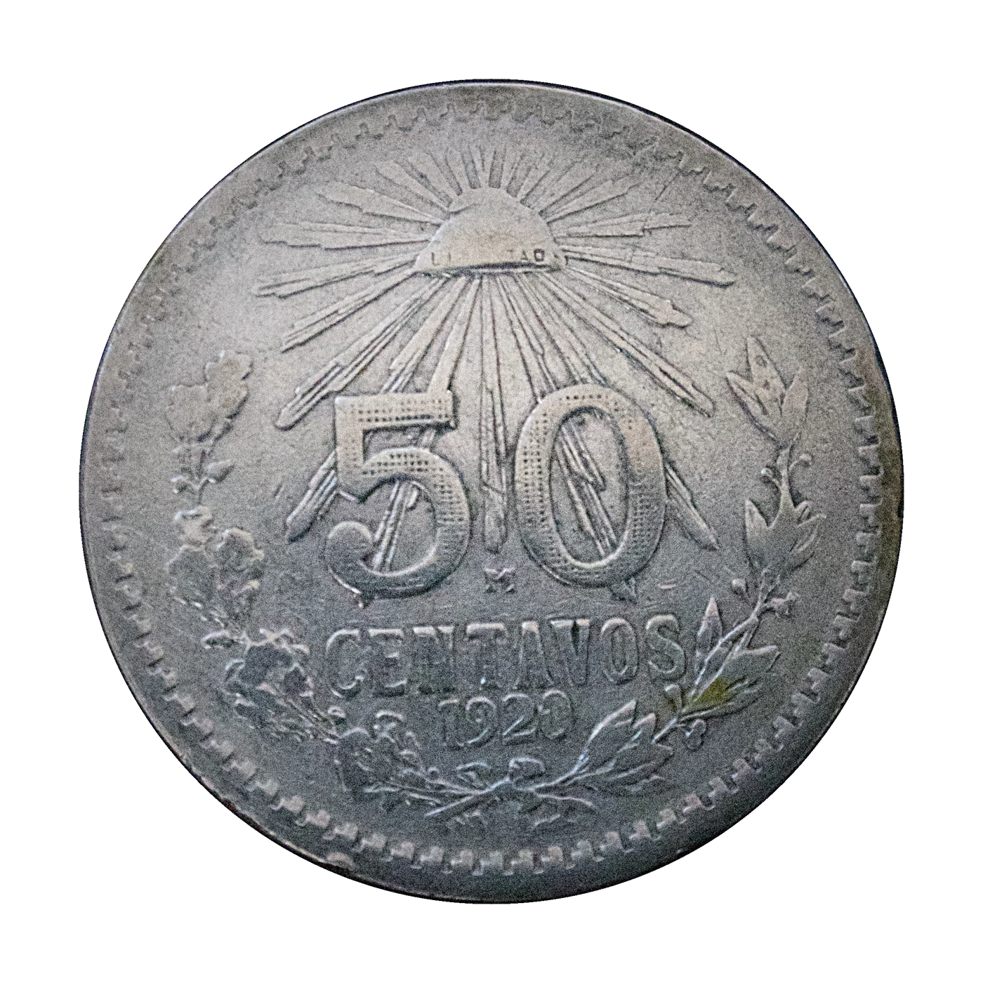 1920 Mexico 50 Centavos