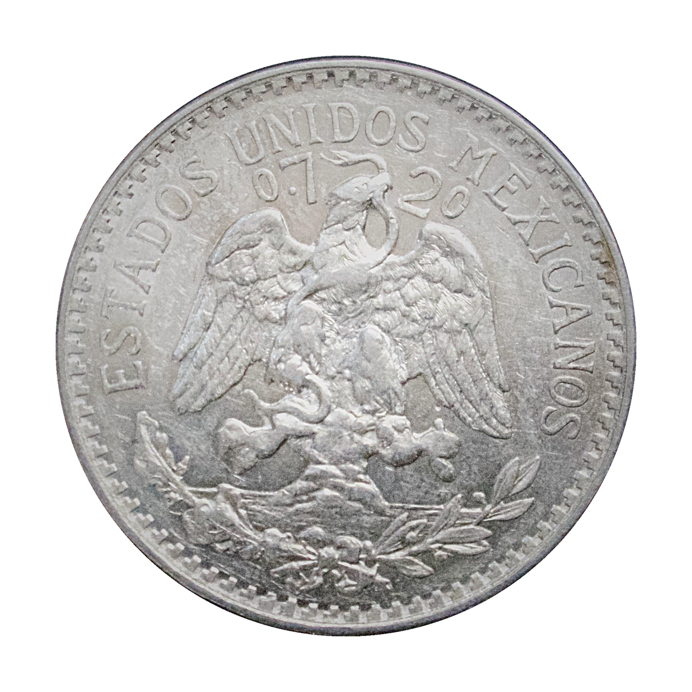 1939 Mexico 50 Centavos (reverse)