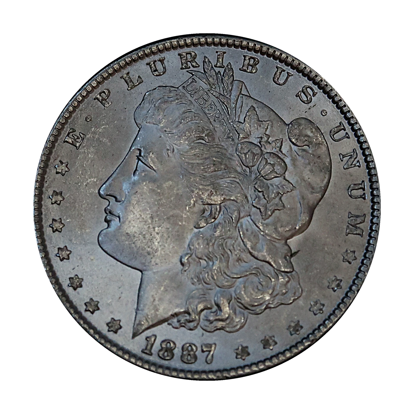 1887 Morgan Dollar (reverse)