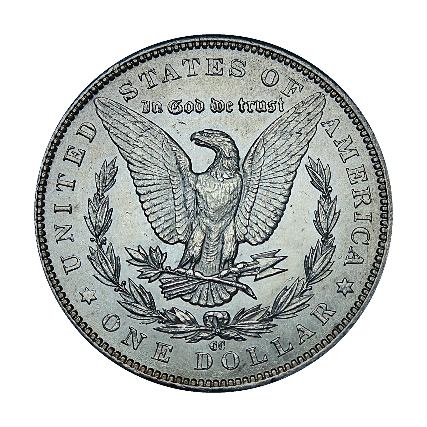 1891-CC Morgan Dollar (reverse)
