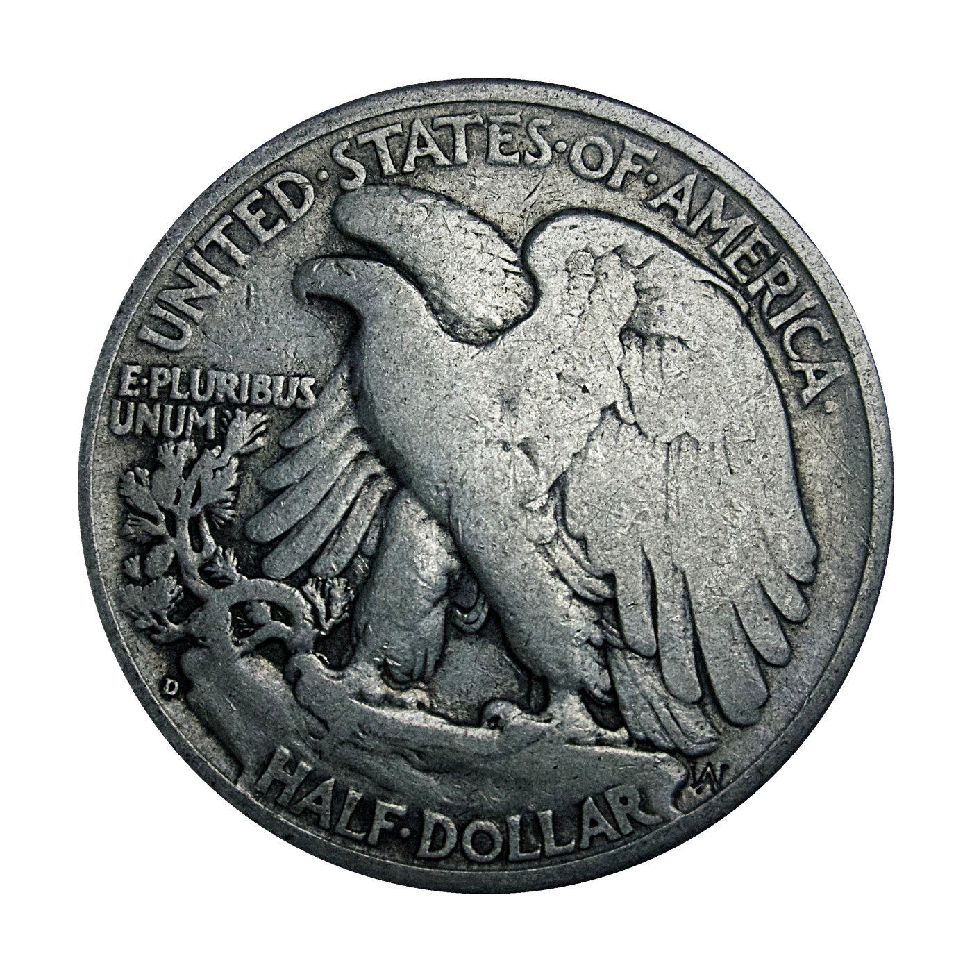 1936-D Walking Liberty Half (reverse)