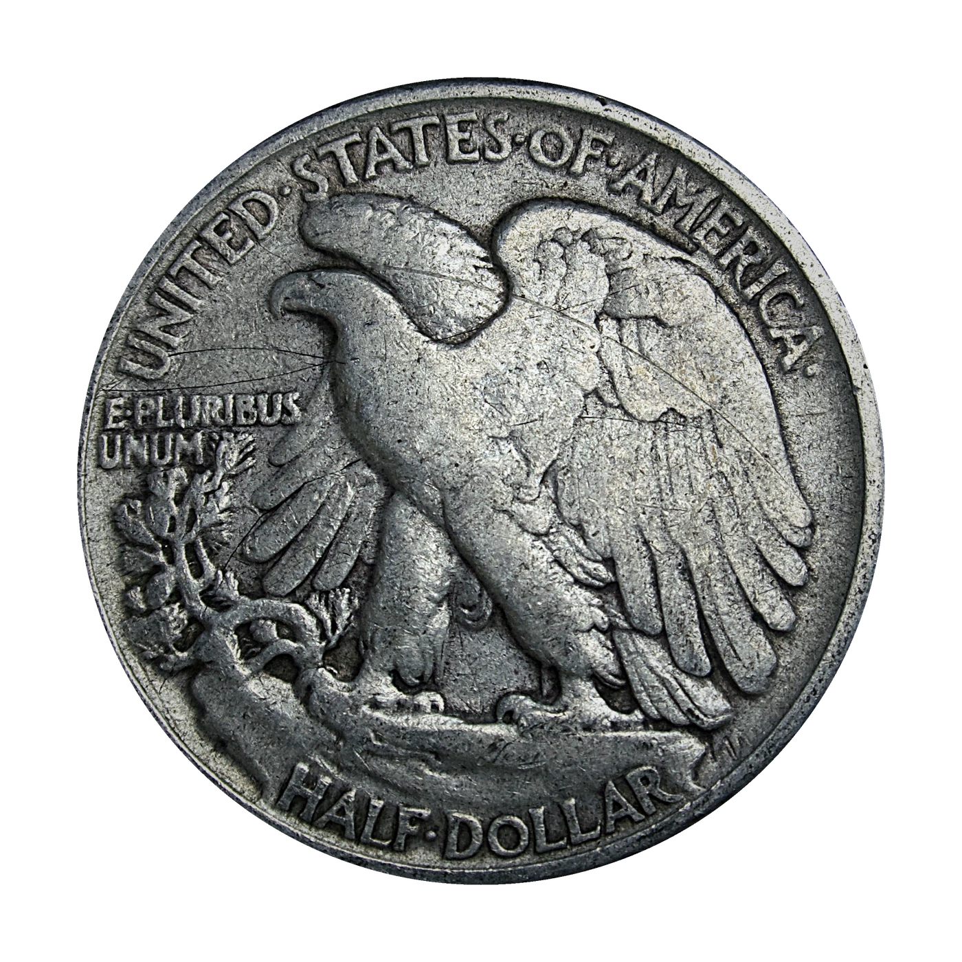 1942 Walking Liberty Half (reverse)