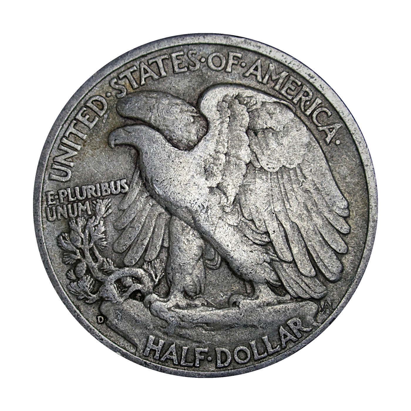 1944-D Walking Liberty Half (reverse)
