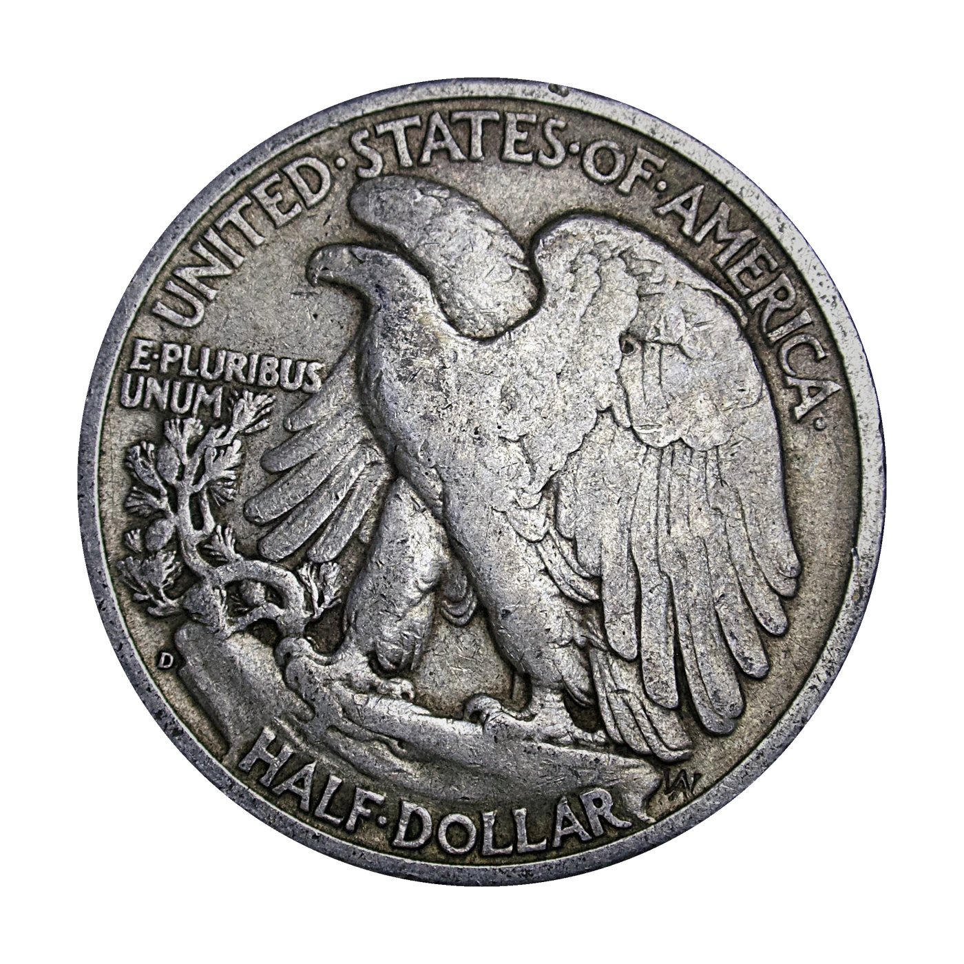 1944-D Walking Liberty Half (reverse)