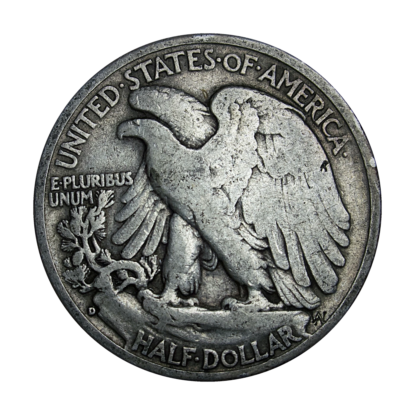 1944-D Walking Liberty Half (reverse)