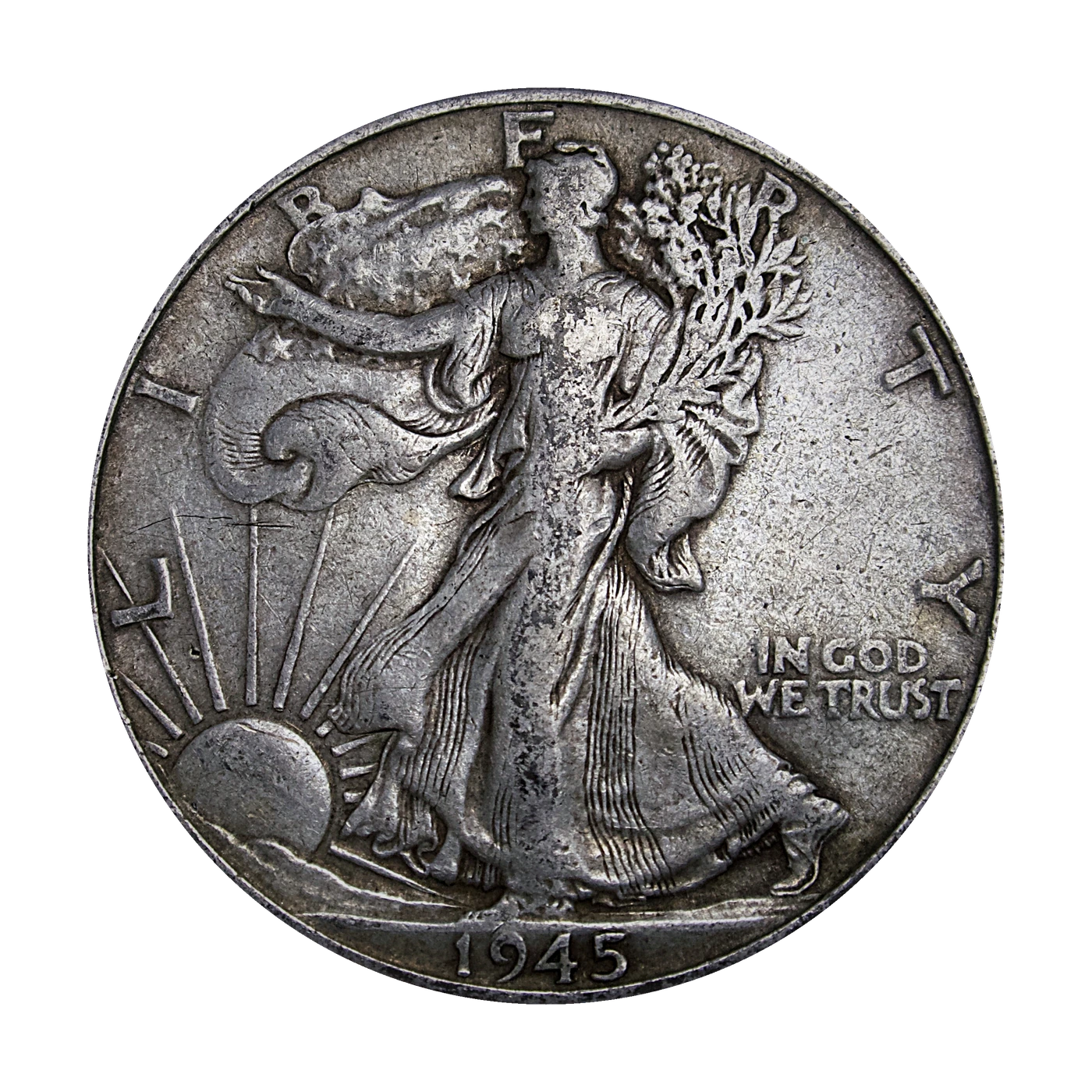 1945 Walking Liberty Half