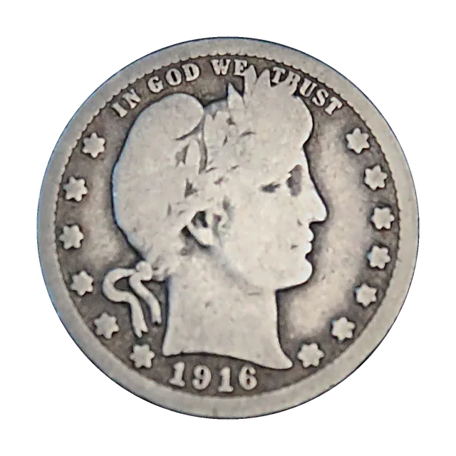 1916-D Barber Quarter